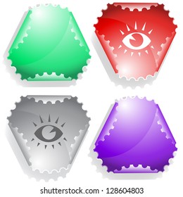 . Vector sticker.