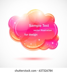 Vector sticker, banner, label, speech bubbles. Vector illustration for design.