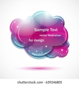 Vector sticker, banner, label, speech bubbles. Vector illustration for design.