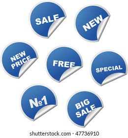 Vector sticker collection for sale.