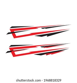 vector sticker design for car body