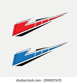 vector sticker design modern sticker background template for car