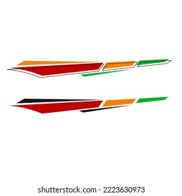 vector sticker design template for yachts. cruise ship sticker. ship body sticker