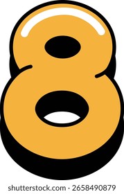 Vector Sticker Emoji Icon Number