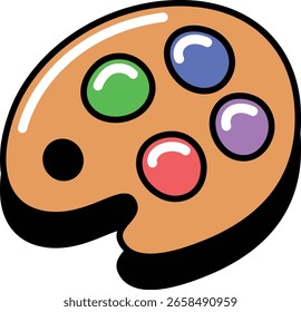 Vetor Adesivo Emoji Ícone Office