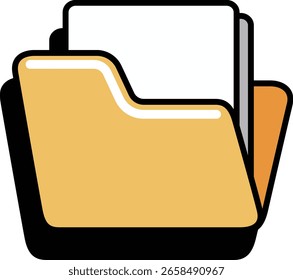 Etiqueta engomada del Vector Oficina del icono de Emoji