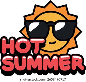 Vektor Aufkleber Emoji Symbol Sommer