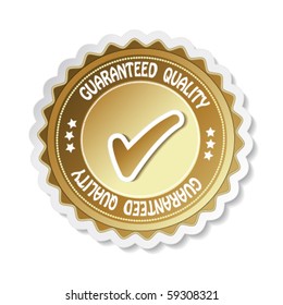 Vector sticker - guaranteed quality