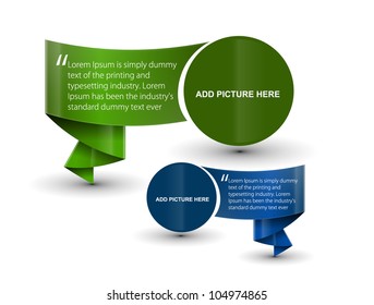 vector sticker & label for text design.