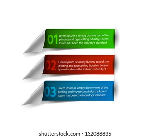 vector sticker & label for text design.