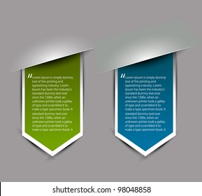 vector sticker & label for text design.