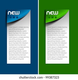 vector sticker & label for text design.