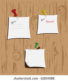 vector sticker on wooden background