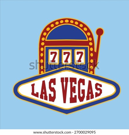 vector sticker pack icon of the city of Las Vegas
