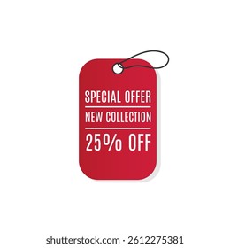 Vector sticker with pink ribbon and discount tag includes paper curl and transparent edge in isolated 3D label set for store promotion banner and retail marketing message with special offer now