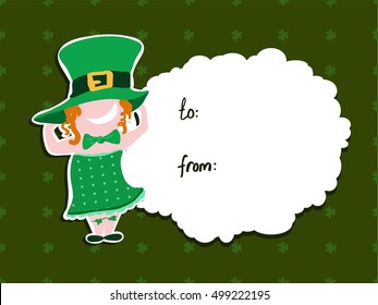 Vector sticker for Saint Patrick's day 