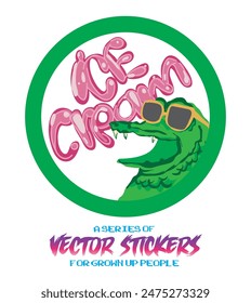 Vector sticker series for grown up people