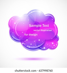 Vector sticker,   speech bubbles. Vector illustration for design.