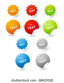 vector sticker tag for your text