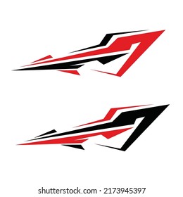 vector sticker template for racing car background. car vinyl sticker.