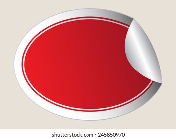 Vector sticker.Blank sticker template.