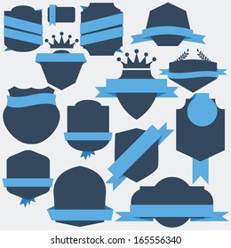 Vector Stickers and Badges. Flat Style