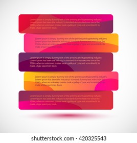 Vector stickers, banner, label. Vector template.