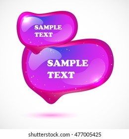 Vector stickers, banner, label. Vector template.