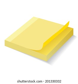 Vector stickers block with curled sticker top