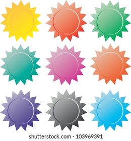 vector stickers. Colorful vector collection.