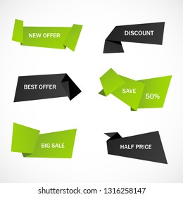 Etiquetas vectoras, etiqueta, precio. Plantilla vectorial de venta, ofertas y promociones de cupones.