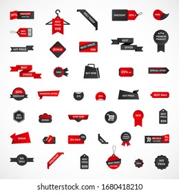 Etiquetas vectoras, etiqueta, precio. Plantilla vectorial de venta, ofertas y promociones de cupones.