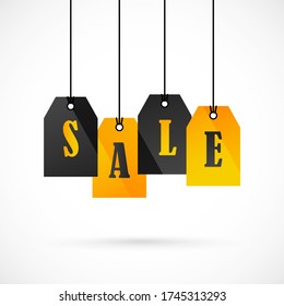 Vector stickers, price tag, banner, label. Coupon sale, offers and promotions vector template.