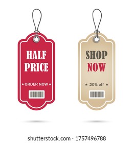 Vector stickers, price tag, banner, label. Coupon sale, offers and promotions vector template.