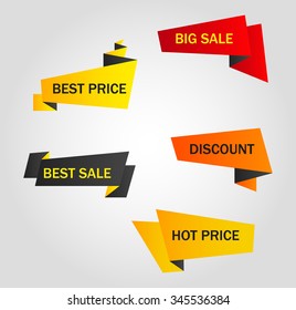 vector stickers, price tag, banner
