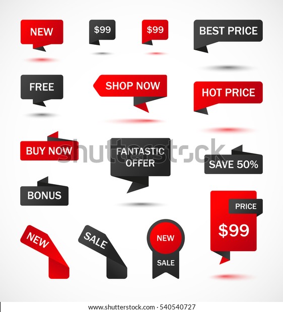 ベクター画像ステッカー 価格タグ バナー ラベル クーポン販売 特典 プロモーションのベクター画像テンプレート のベクター画像素材 ロイヤリティフリー