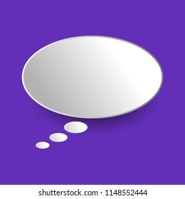 Vector of stickers of speech bubbles. Blank empty speech bubbles