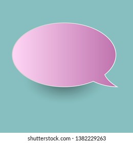Vector of stickers of speech bubbles. Blank empty speech bubbles