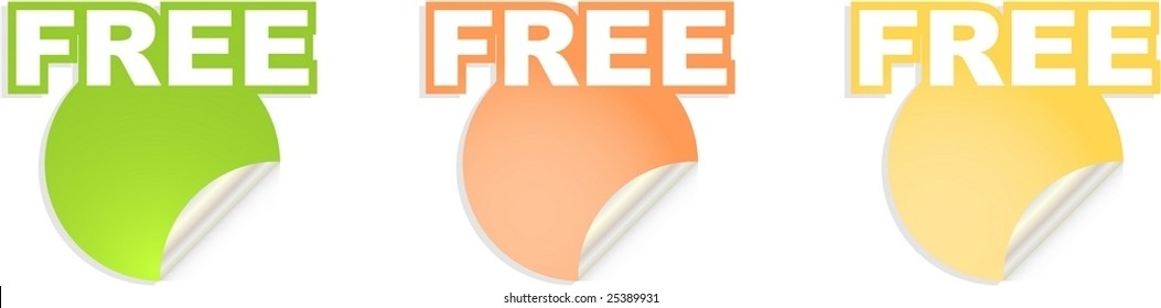 vector stickers with text free