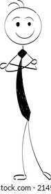 Vector Stickman Character illustration. Sketch stick figure isolated design for print