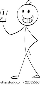 Vector Stickman Character illustration. Sketch stick figure isolated design for print