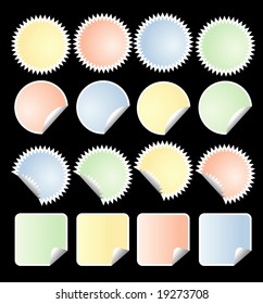 vector sticky labels