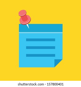 Vector Sticky Note Icon