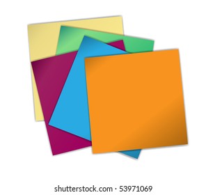 Vector sticky notes