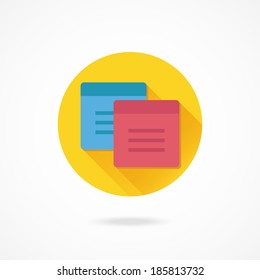 Vector Sticky Notes Icon