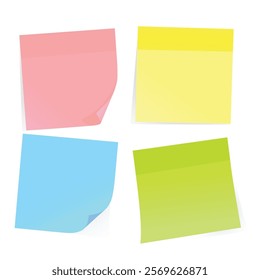 Vector sticky notes stock illustration