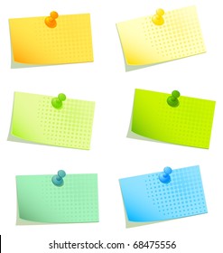 Vector sticky papers set 2