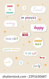 Vector Stikers Note Bubble speech