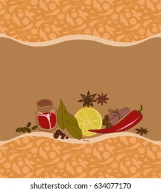 Vector Still life from spices