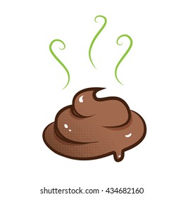 vector stinky poop illustration